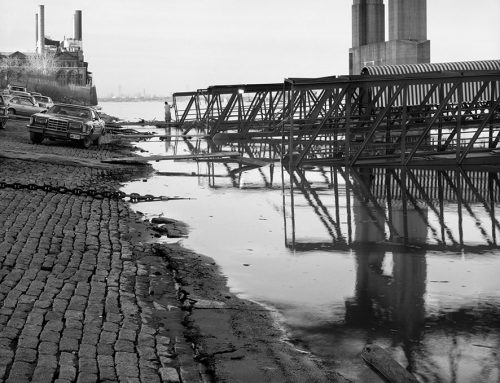 Wharf, River, and Columns of the Martin Luther King Bridge, 1980